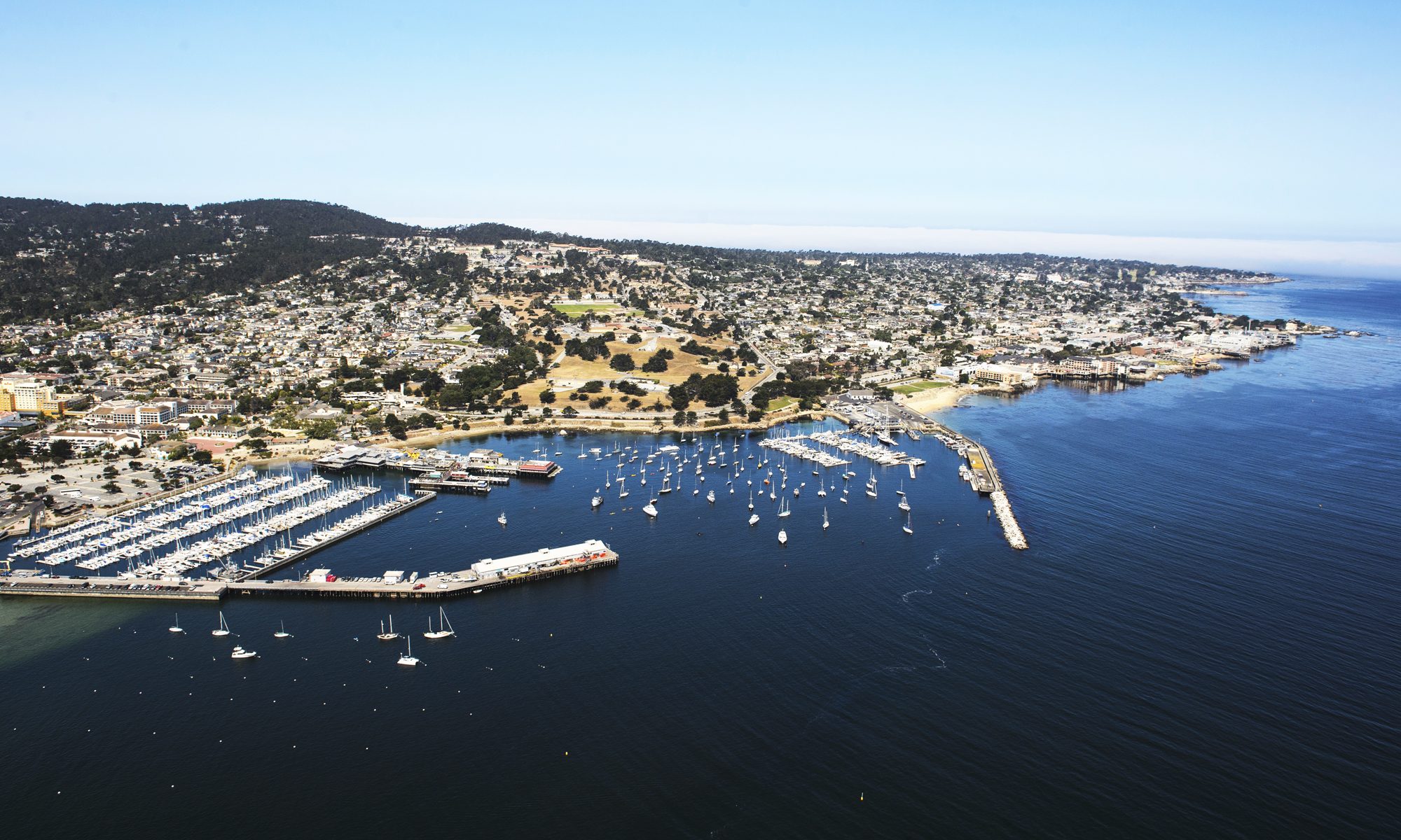 Aerial Photo above Monterey Bay